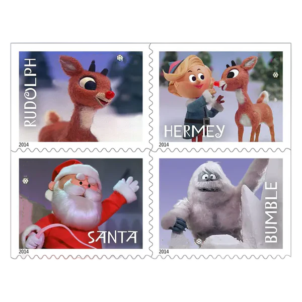 2014 Rudolph All Red-Nosed Forever First Class Postage Stamps