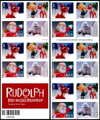 2014 Rudolph All Red-Nosed Forever First Class Postage Stamps