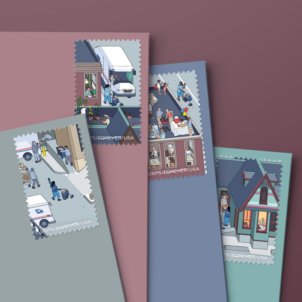 2025 250 Years of Delivering  Forever First Class Postage Stamps