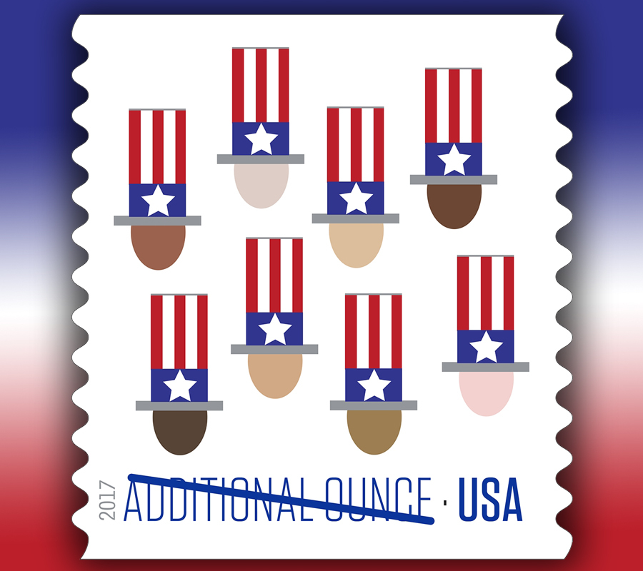 2017 Uncle Sam’s Hat Forever First Class Postage Stamps