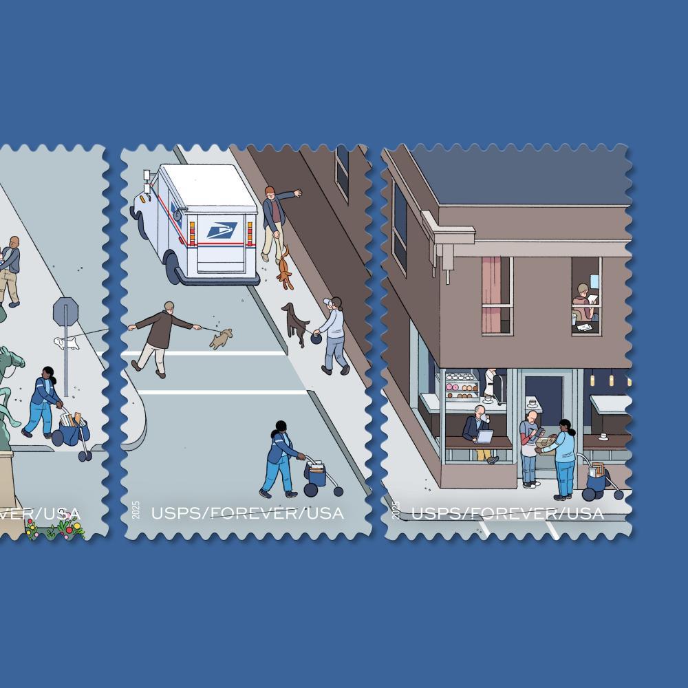 2025 250 Years of Delivering  Forever First Class Postage Stamps