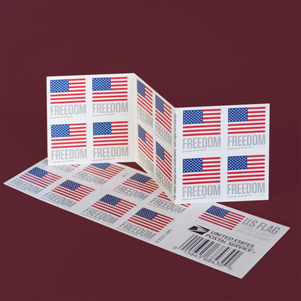 2023 US Flag Double-sided Forever First Class Postage Stamps