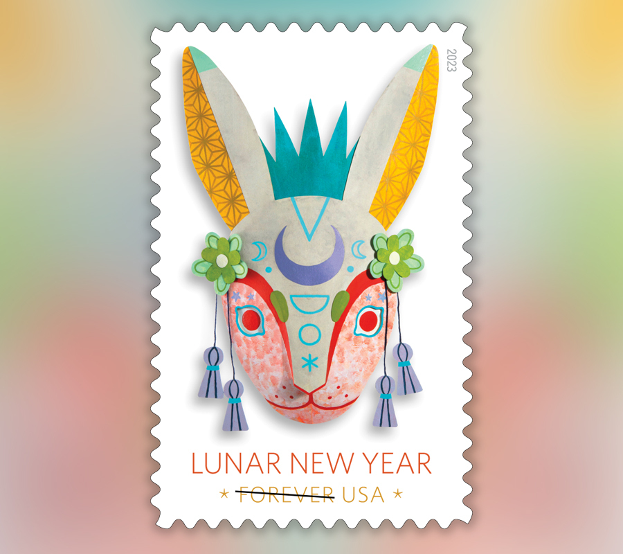 2023 Year of The Rabbit Forever First Class Postage Stamps