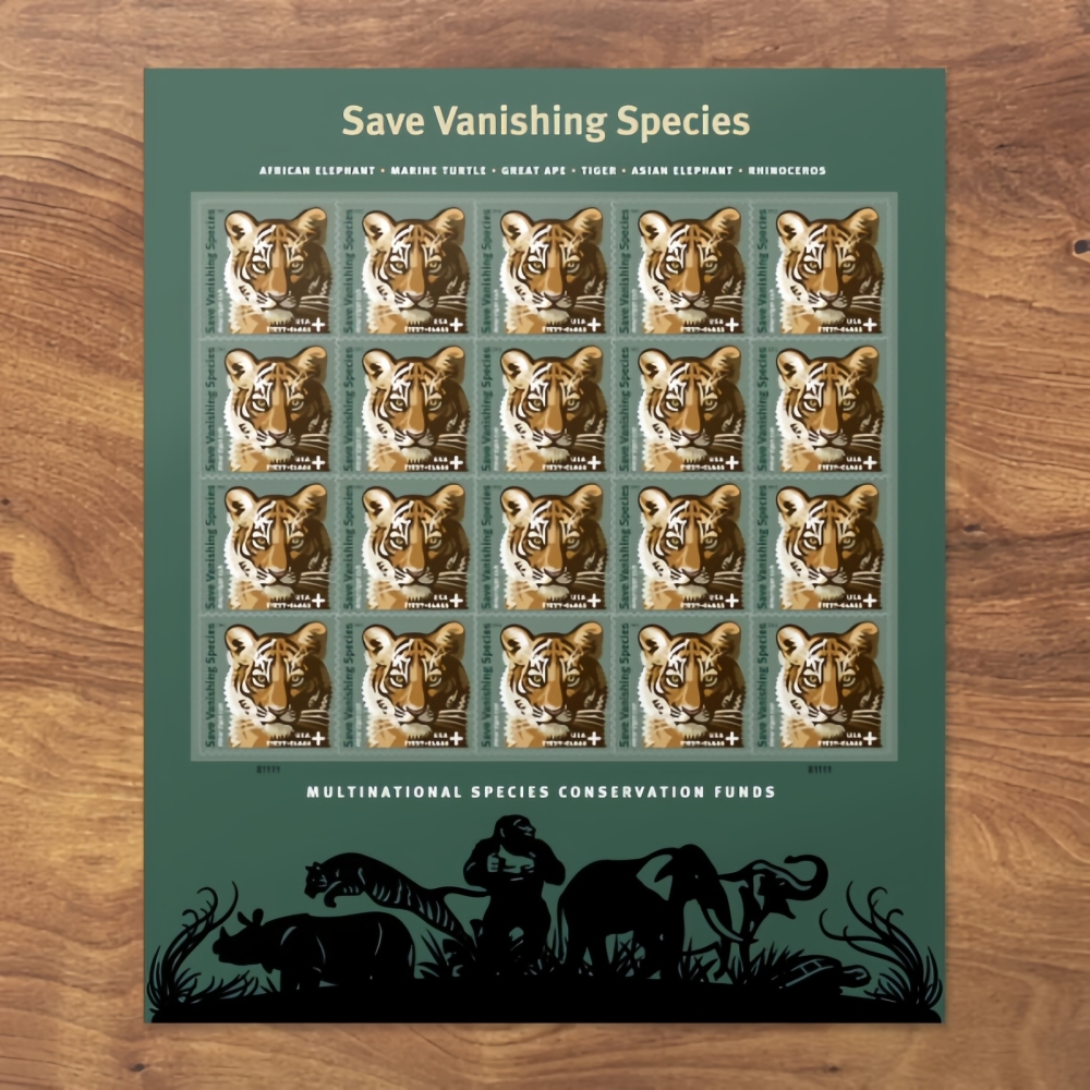 2011 Save Vanishing Species™ Tiger Forever First Class Postage Stamps