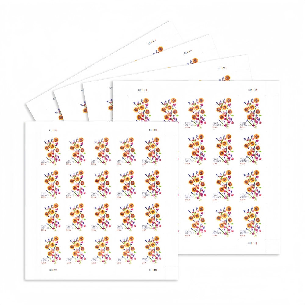 2022 Sunflower Bouquet Forever First Class Postage Stamps