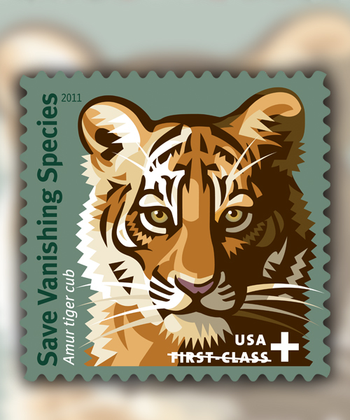 2011 Save Vanishing Species™ Tiger Forever First Class Postage Stamps