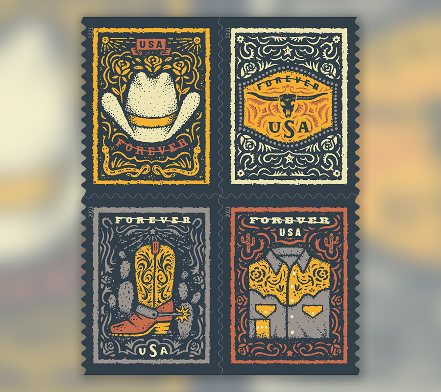 2021 Western Wear Shirt Forever First Class Postage Stamps