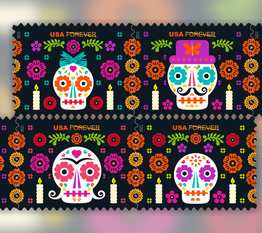 2021 Day of the Dead Forever First Class Postage Stamps