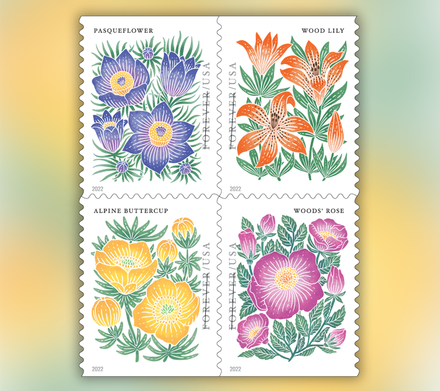 2022 Mountain Flora Forever First Class Postage Stamps