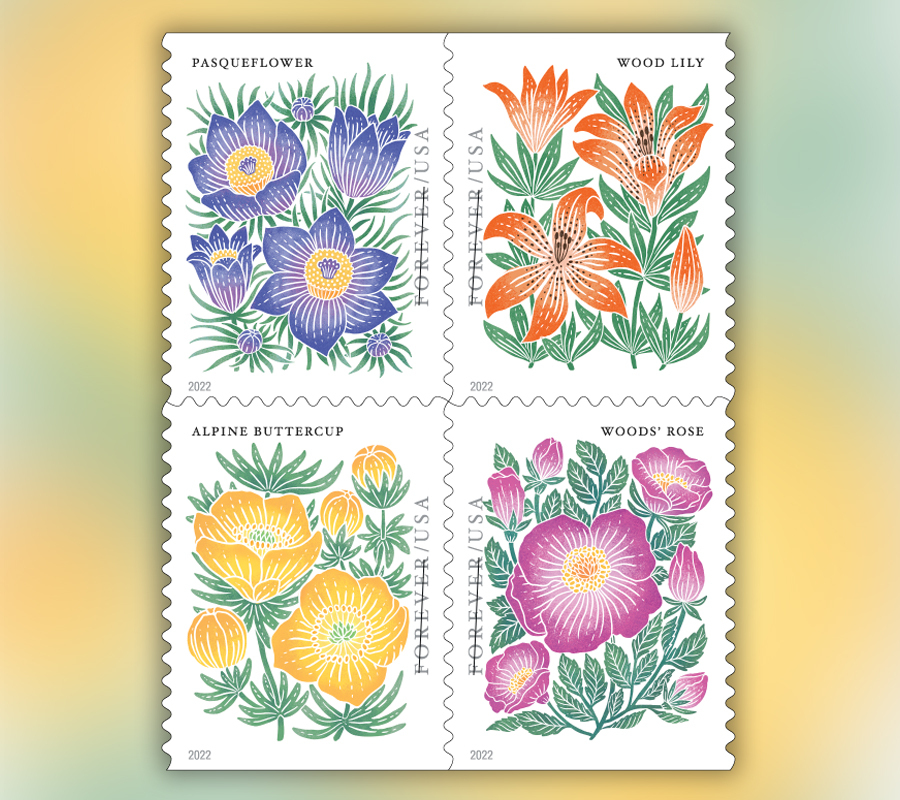 2022 Mountain Flora Forever First Class Postage Stamps