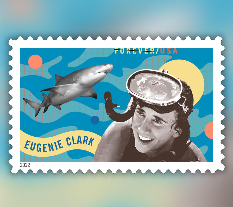 2022 Eugenie Clark Forever First Class Postage Stamps