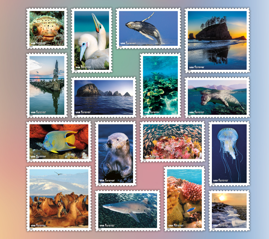 2022 Marine Sanctuaries Forever First Class Postage Stamps