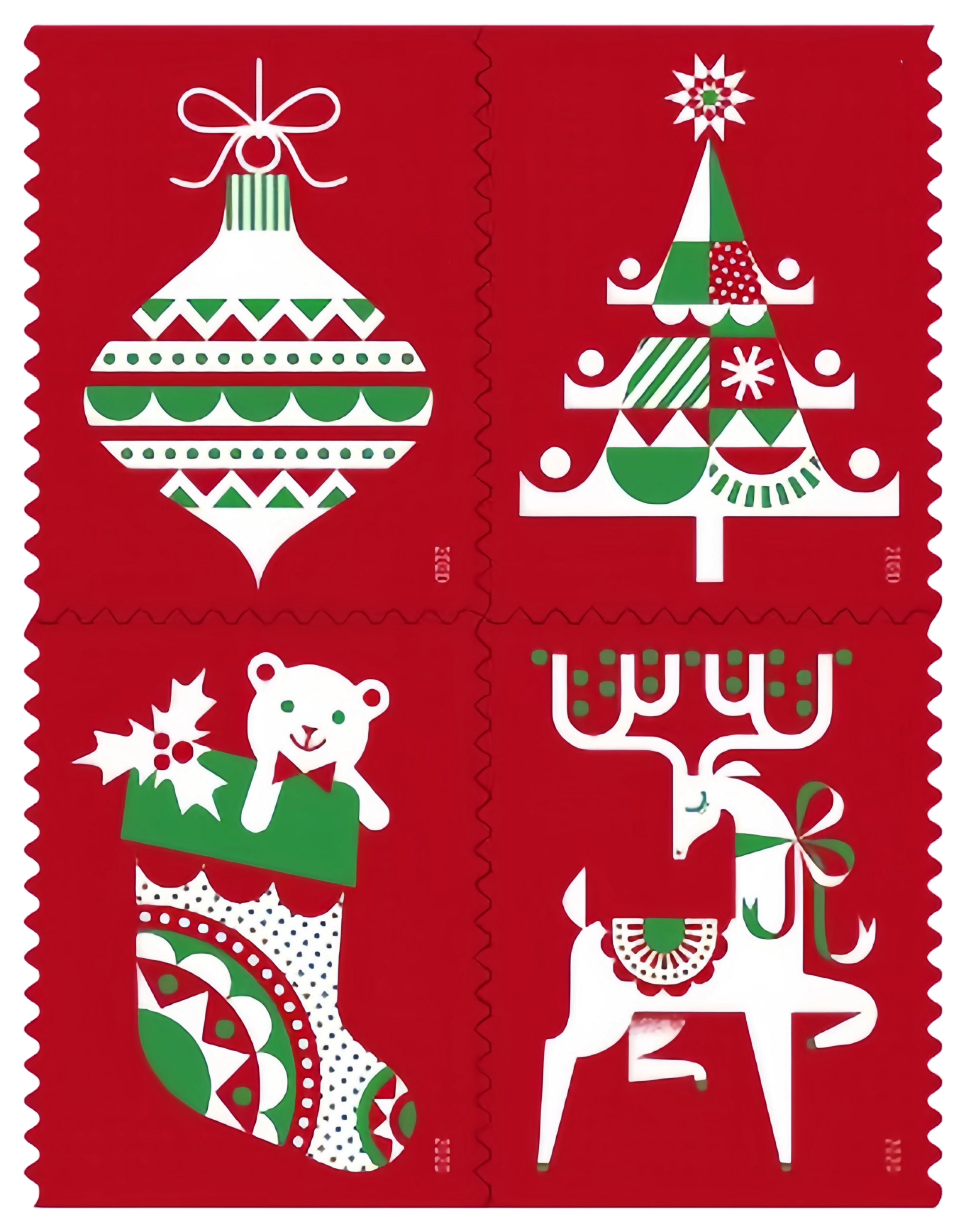 2020 Holiday Delights Forever First Class Postage Stamps