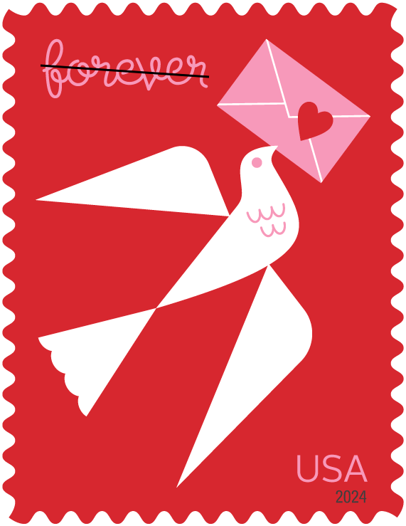 2024 Love Forever First Class Postage Stamps