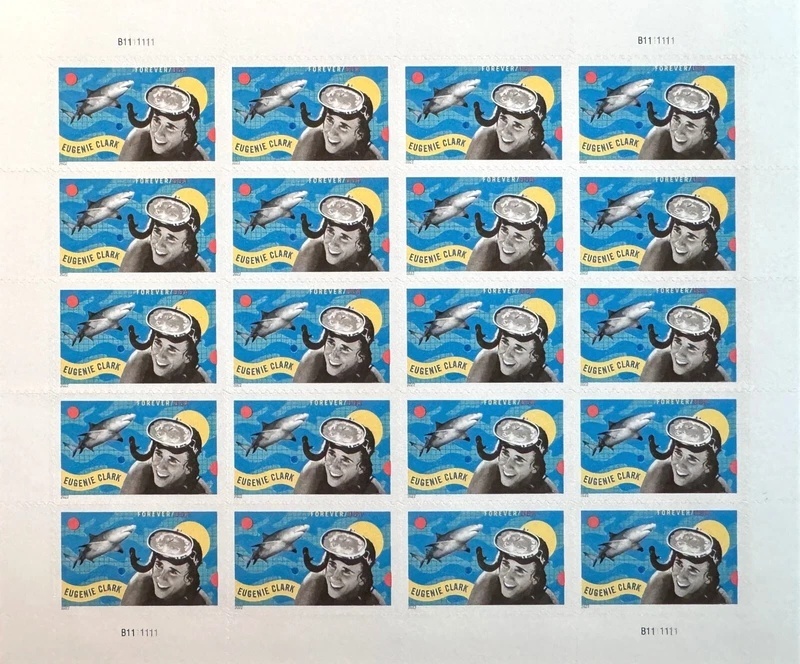 2022 Eugenie Clark Forever First Class Postage Stamps