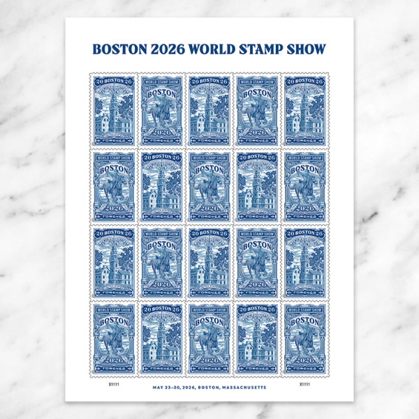Boston 2026 World Stamp Show Forever First class postage stamps