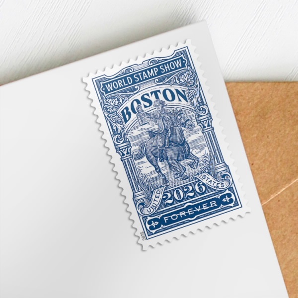 Boston 2026 World Stamp Show Forever First class postage stamps