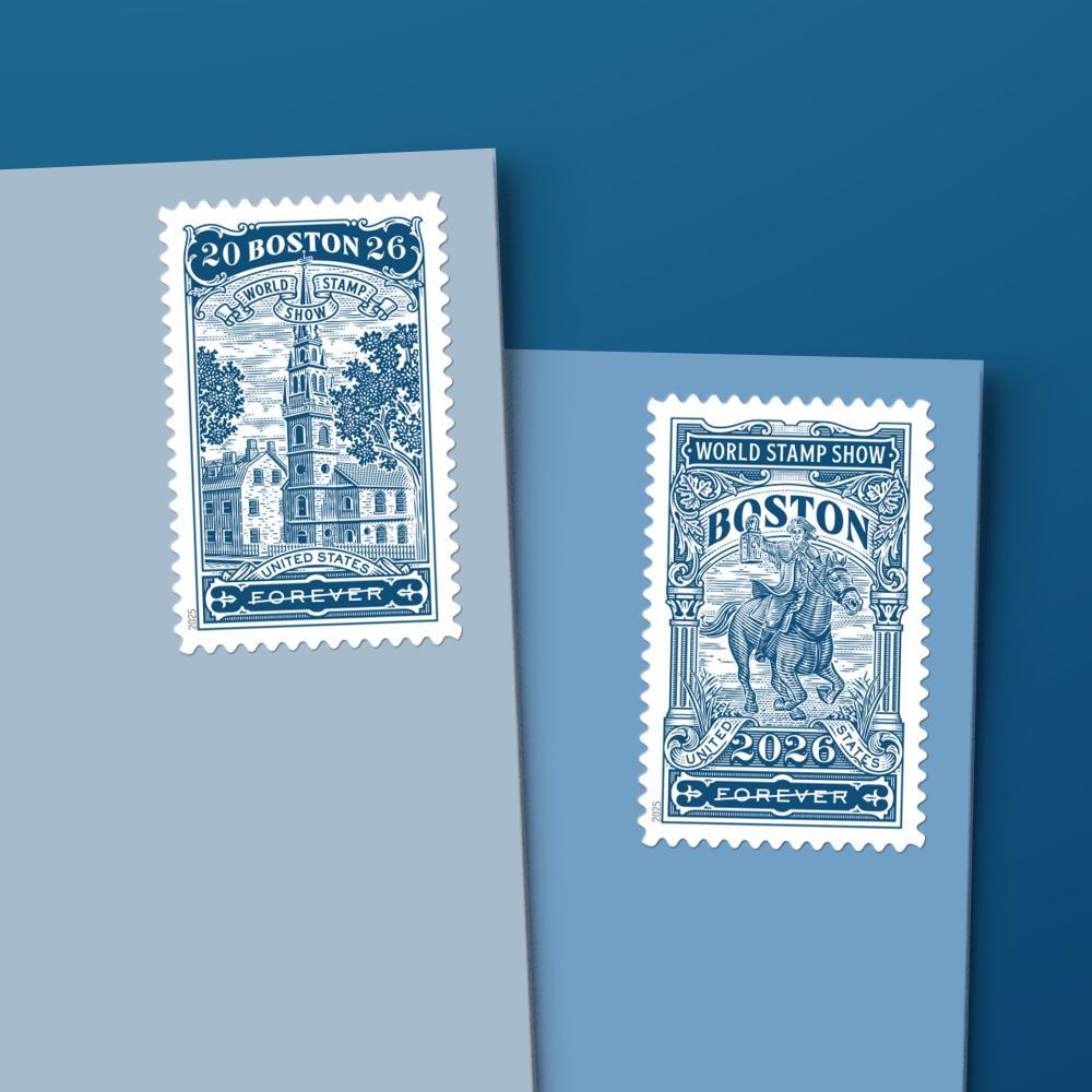 Boston 2026 World Stamp Show Forever First class postage stamps