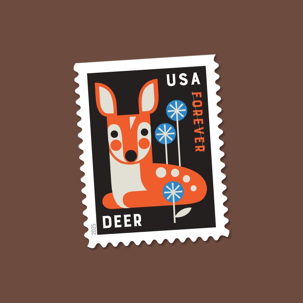 2025 Baby Wild Animals Forever First Class Postage Stamps