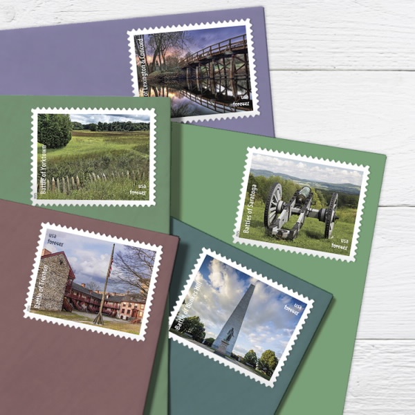2025 Battlefields of the American Forever First Class Postage Stamps