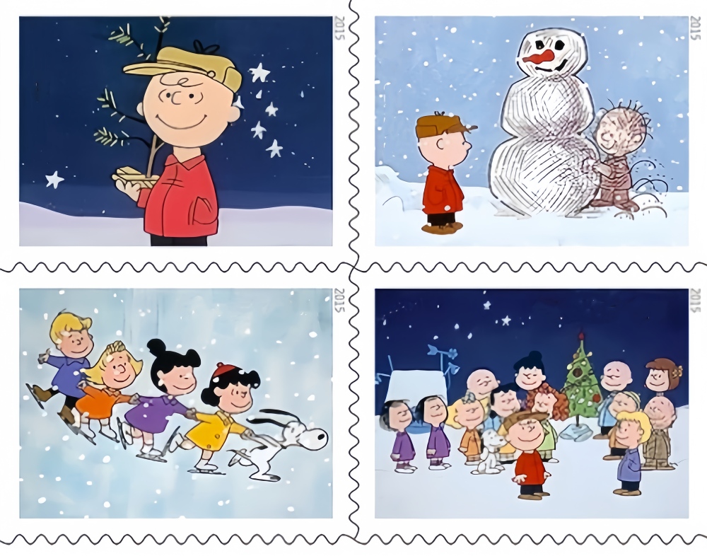 2015 Charlie Brown Christmas Forever First Class Postage Stamps