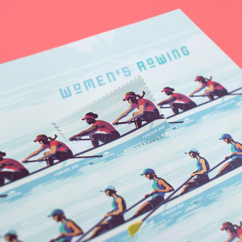 2025 Women's Rowing  Forever First Class Postage Stamps