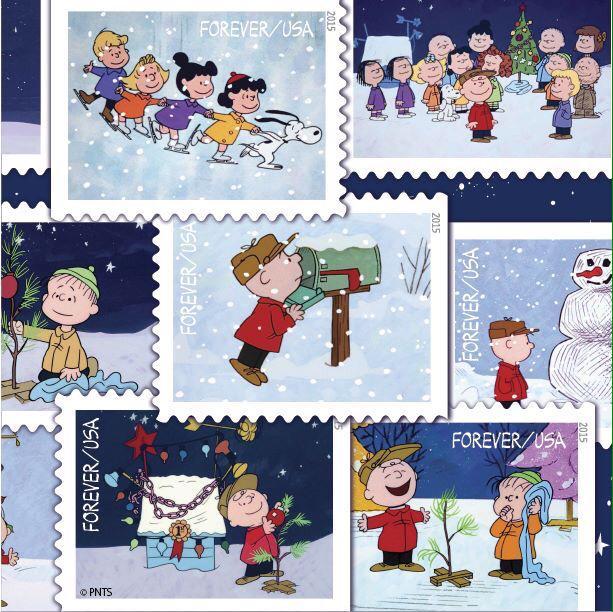 2015 Charlie Brown Christmas Forever First Class Postage Stamps