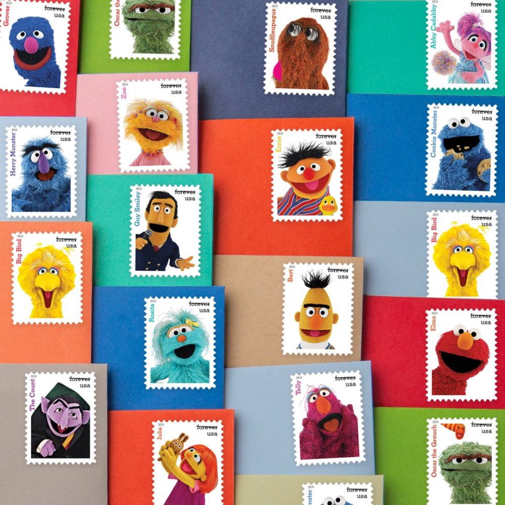 2019 Sesame Street Forever First Class Postage Stamps