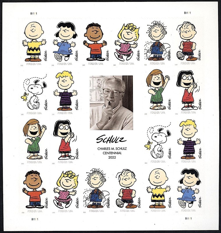 2022 Charles M Schulz  Forever First Class Postage Stamps