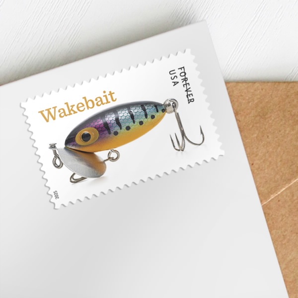 2025 Freshwater Fishing Lures Forever First Class Postage Stamps
