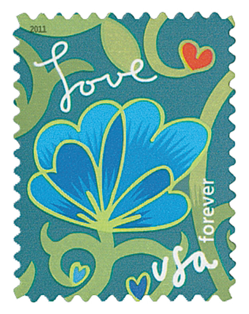 2011 garden love Forever First Class Postage Stamps