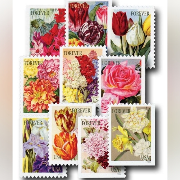 2016 Botanical Art  Forever First Class Postage Stamps