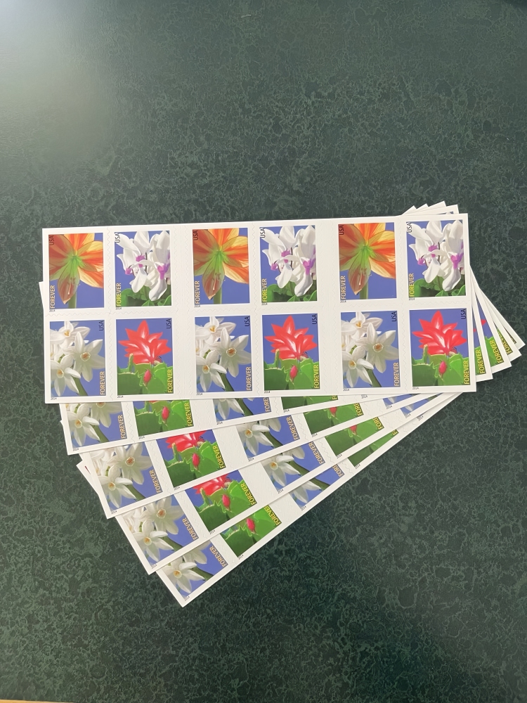 2014 Winter Flowers  Forever First Class Postage Stamps