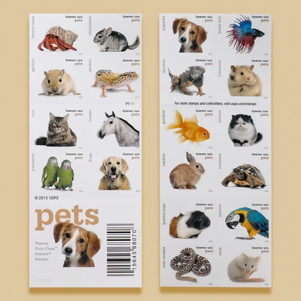 2016 Pets Forever First Class Postage Stamps