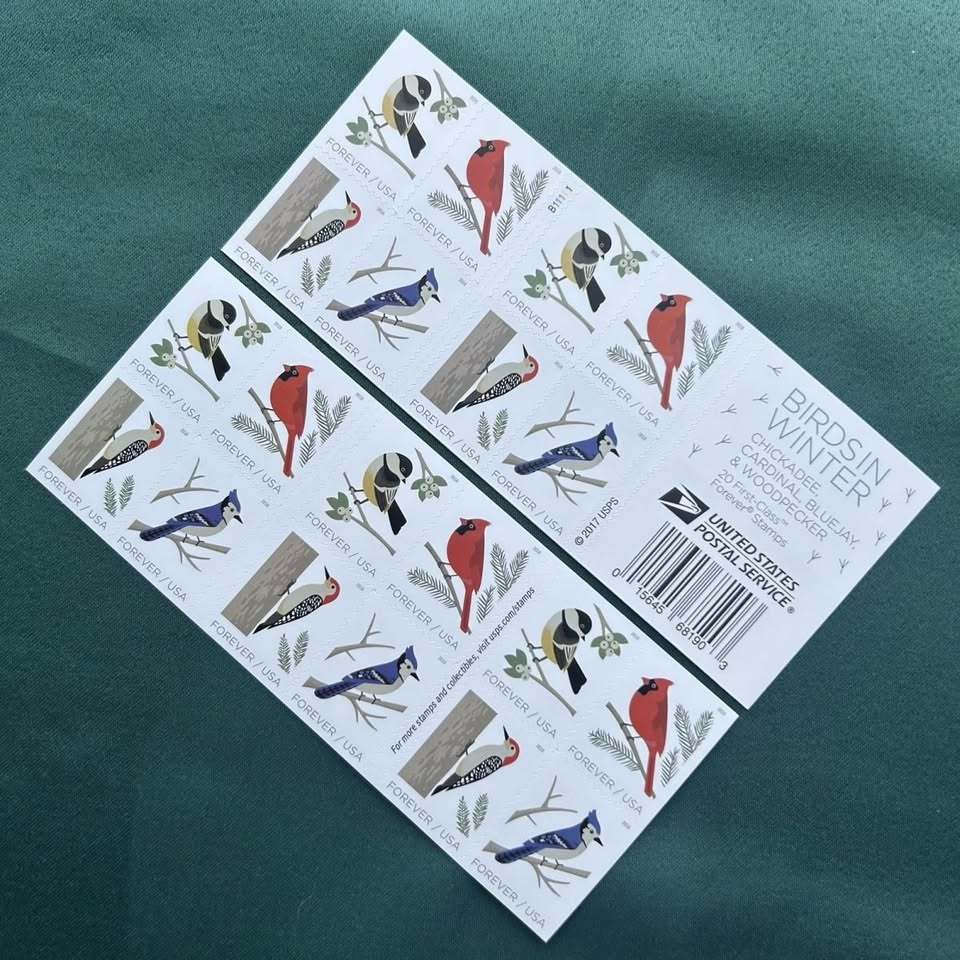 2018 Birds in Winter  Forever First Class Postage Stamps