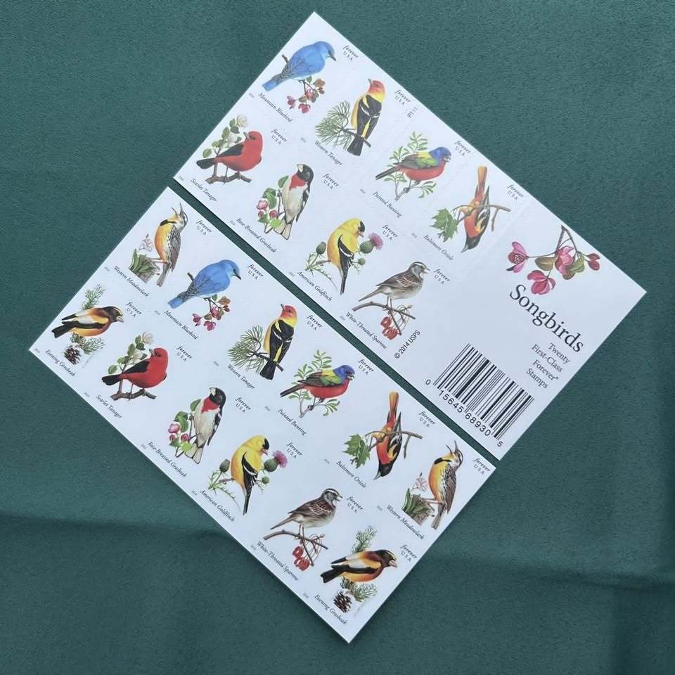 2014 Songbirds Forever First Class Postage Stamps