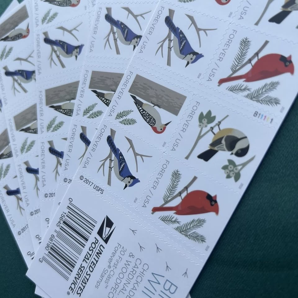 2018 Birds in Winter  Forever First Class Postage Stamps