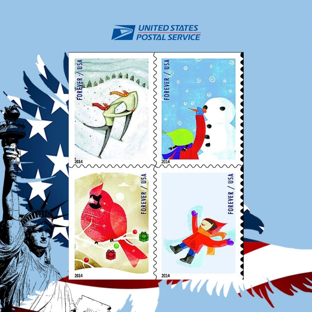 2014 Winter Fun   Forever First Class Postage Stamps