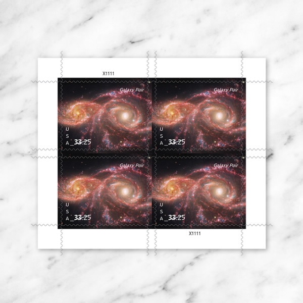 2026 Galaxy Pair  Forever First Class Postage Stamps