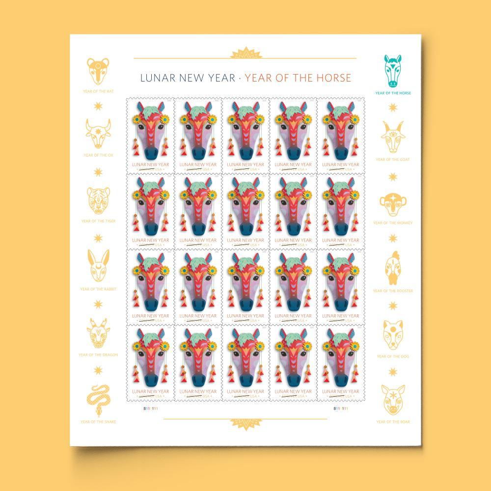2026 Lunar New Year • Year of the Horse  Forever First Class Postage Stamps