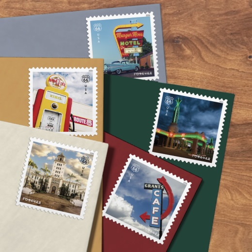2026 Route 66  Forever First Class Postage Stamps