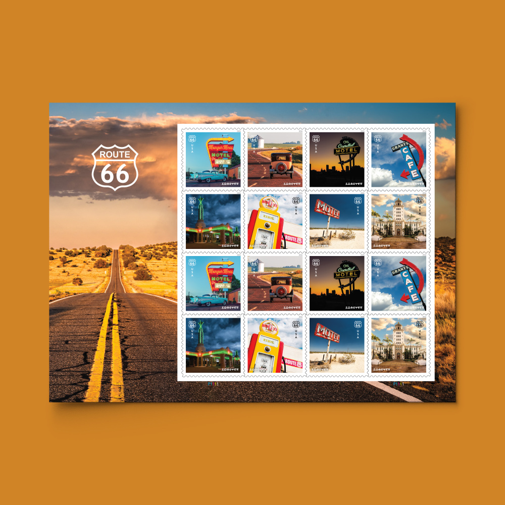 2026 Route 66  Forever First Class Postage Stamps