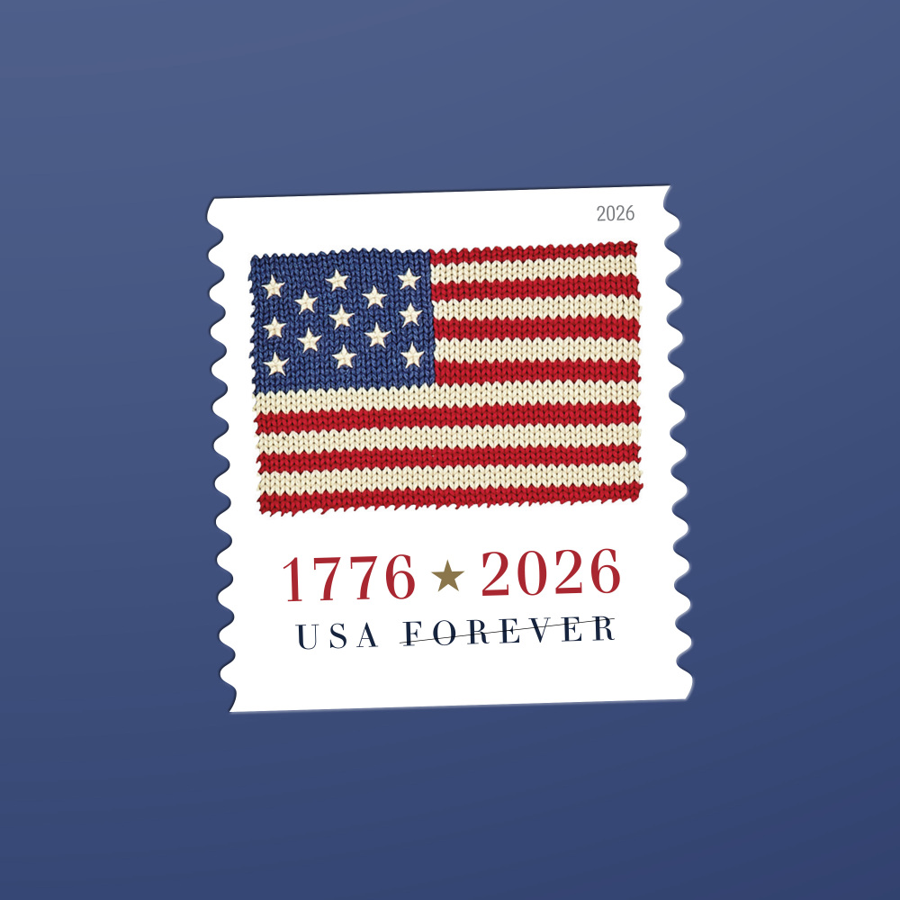 2026 US Flag Double-sided Forever First Class Postage Stamps