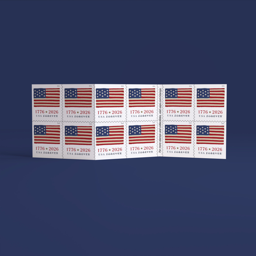 2026 US Flag Double-sided Forever First Class Postage Stamps