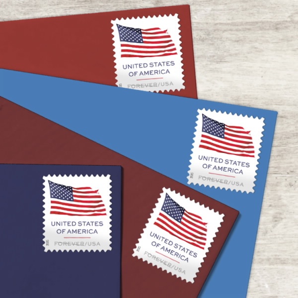 2025 US Flag Booklet of 20 (2-sided)  Forever First Class Postage Stamps