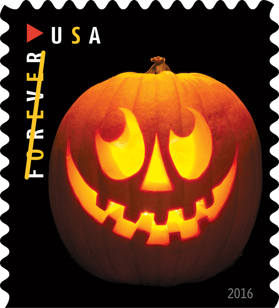 2016 Jack-o'-lanterns Halloween Forever First Class Postage Stamps