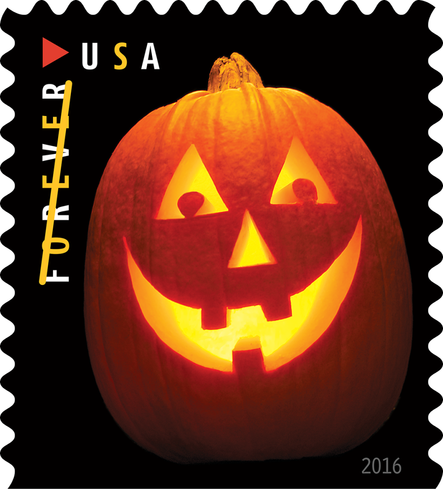 2016 Jack-o'-lanterns Halloween Forever First Class Postage Stamps