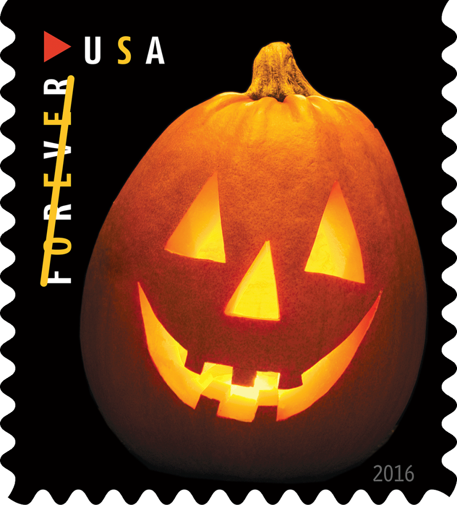 2016 Jack-o'-lanterns Halloween Forever First Class Postage Stamps