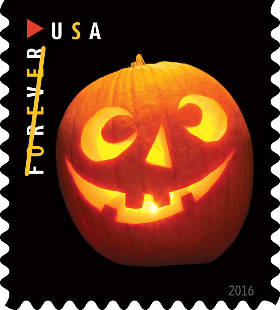 2016 Jack-o'-lanterns Halloween Forever First Class Postage Stamps