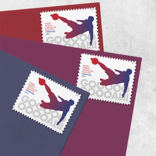 2026 North American Soccer  Forever First Class Postage Stamps